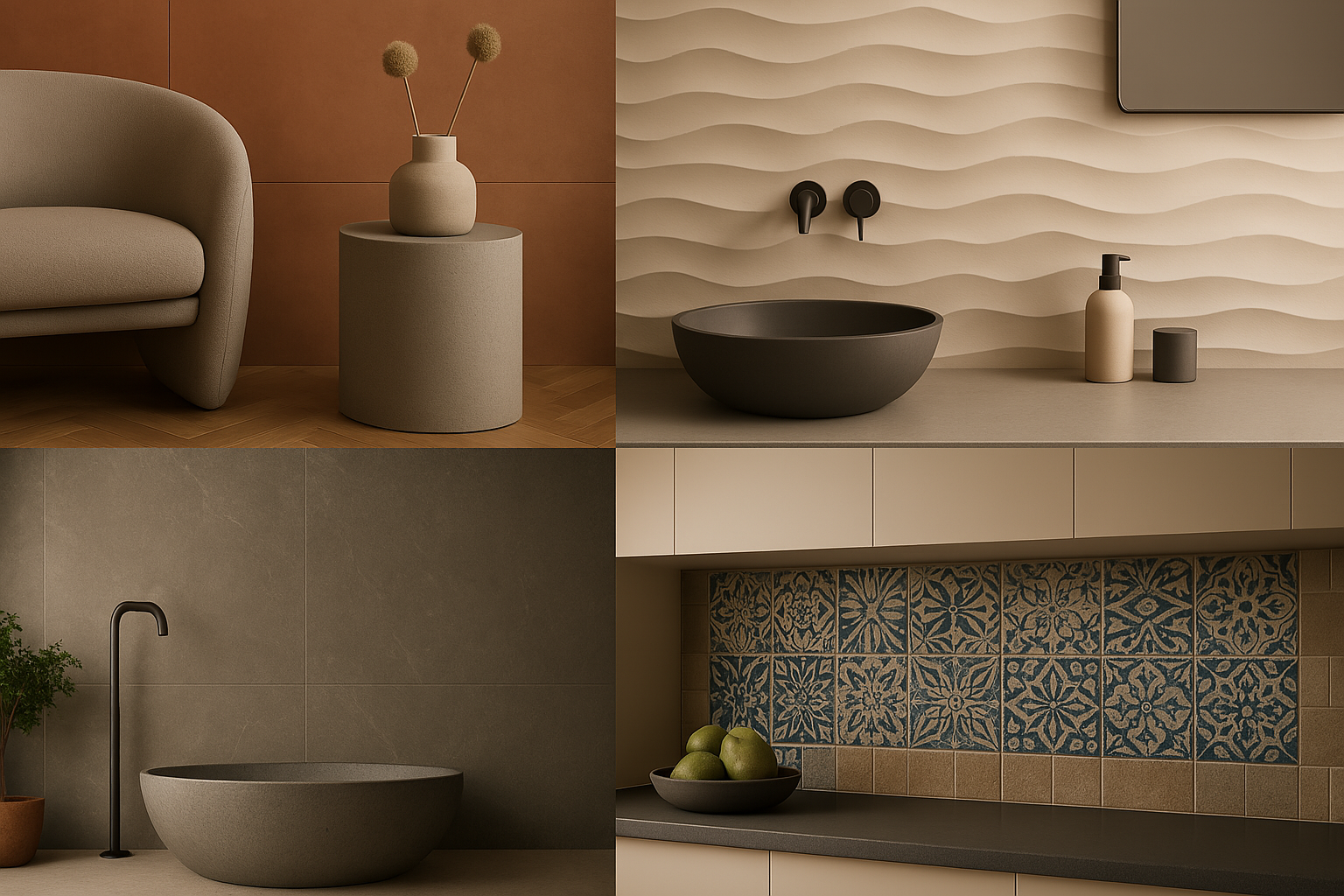 2025 hideg- és melegburkolati trendjei